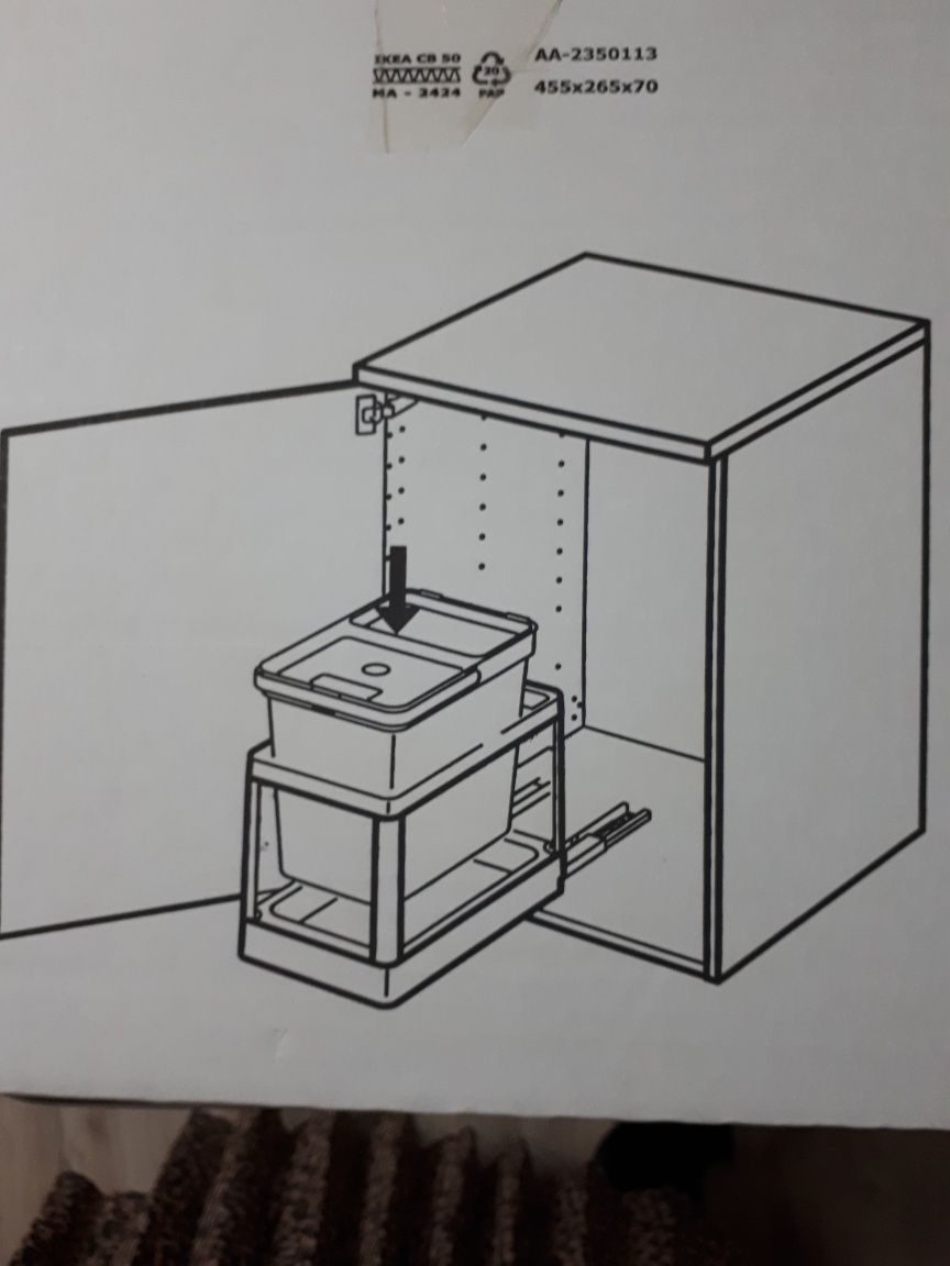 Stelaż do 2 koszy na śmieci IKEA