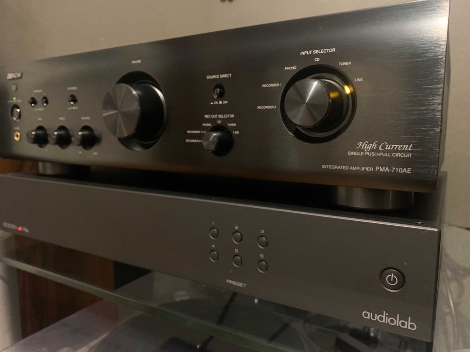 Odtwarzacz sieciowy Audiolab 6000N + Wzmacniacz Denon PMA-710 AE