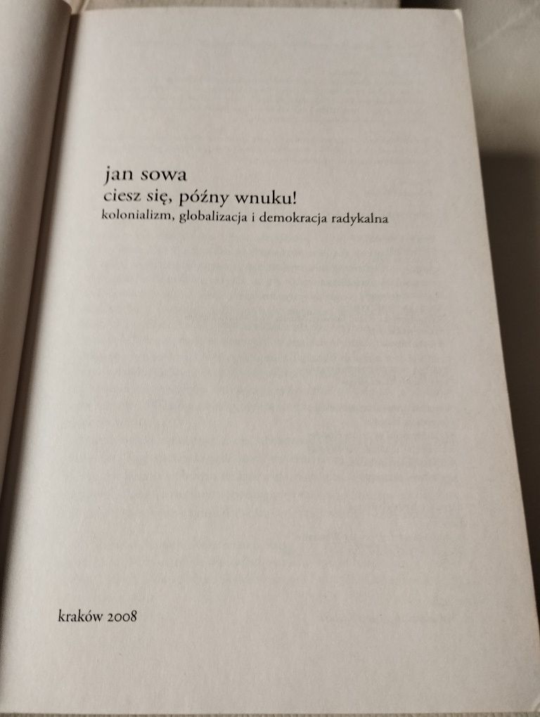 J. Sowa ciesz się późny wnuku