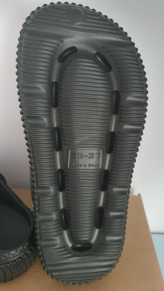Klapki  / crocsy damskie nowe czarne rozmiar 36.5
