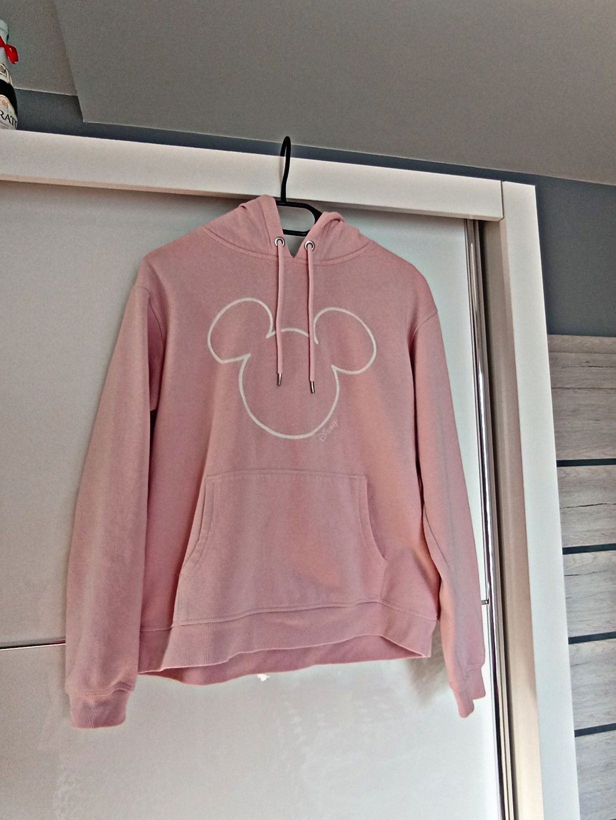Pudrowo różowa bluza z kapturem Disney H&M
