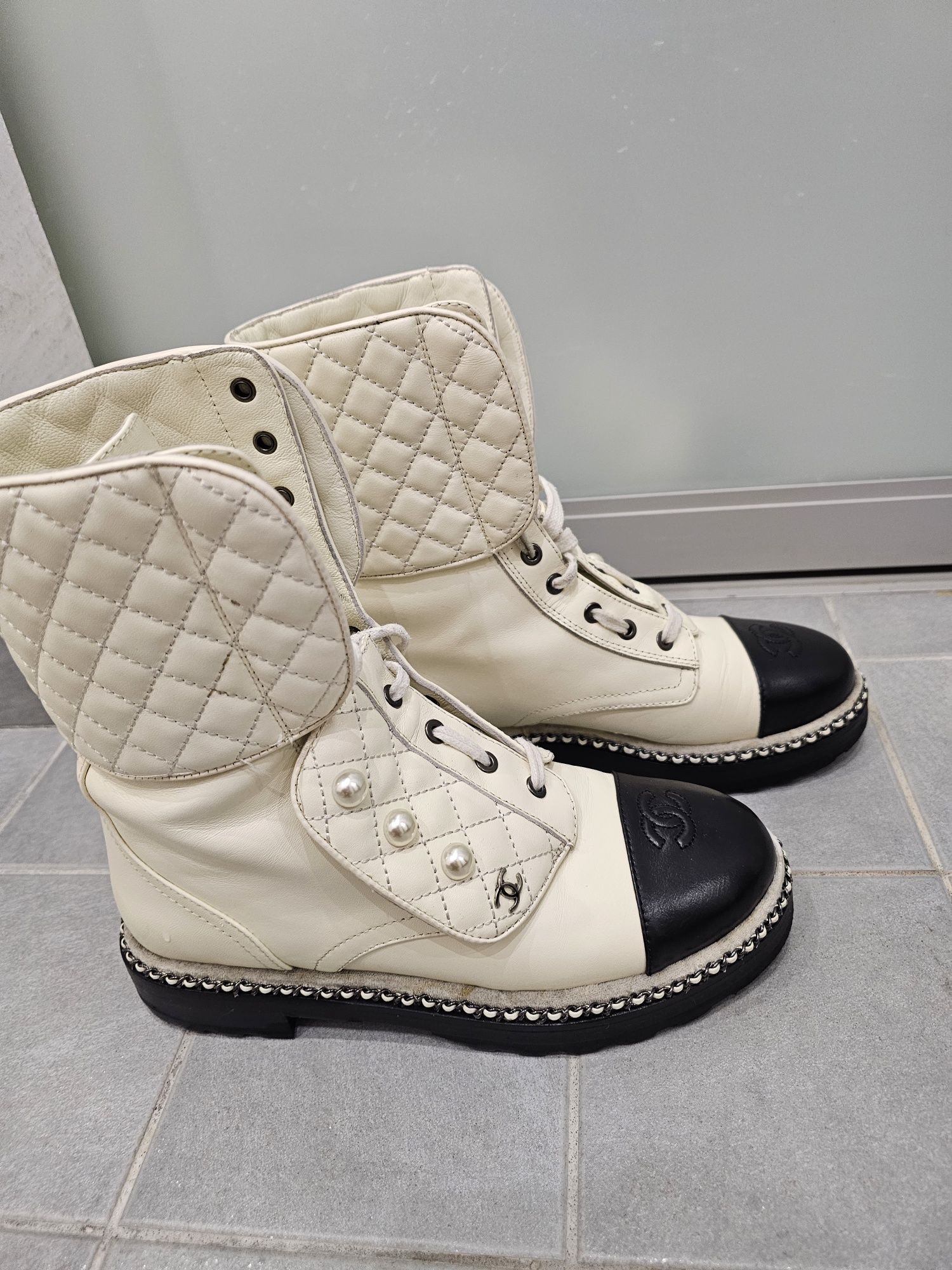 Ботинки, сапоги Chanel, р.38.