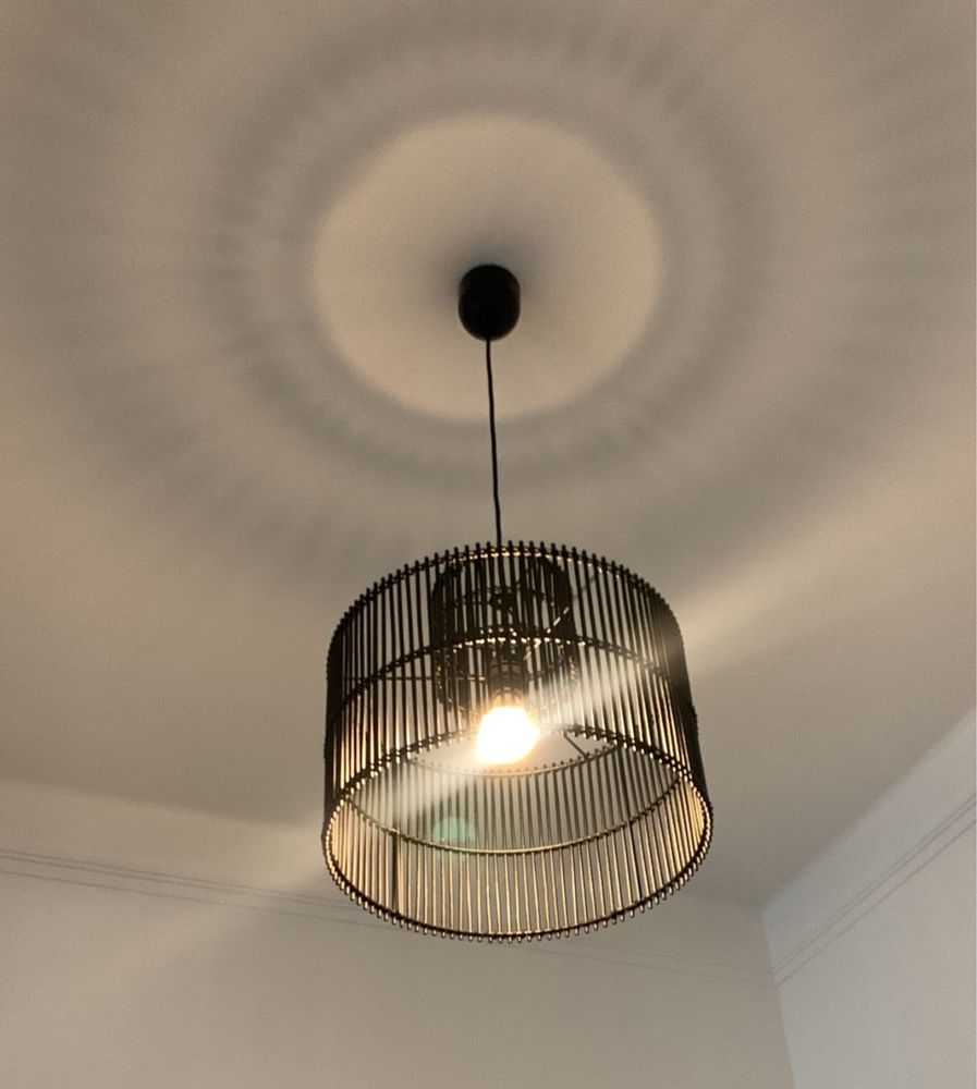 Candeeiro de teto em bambu preto H&M HOME
