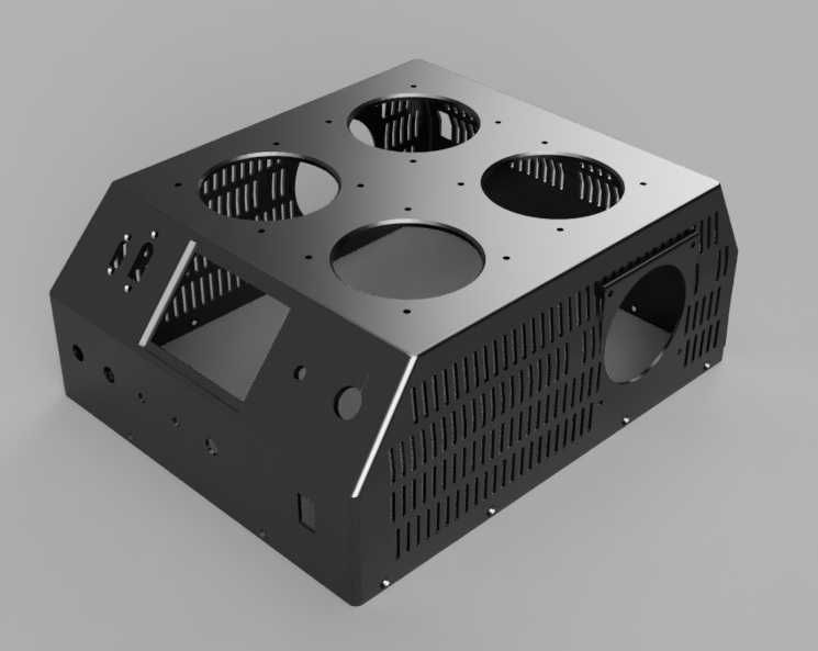 Корпус для электронной нагрузки Atorch DL24 8 модуля. 1200Вт.