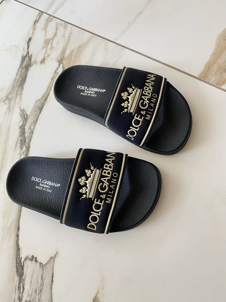 Шльопанці шльопки шлепки дитячі Dolce&Gabbana