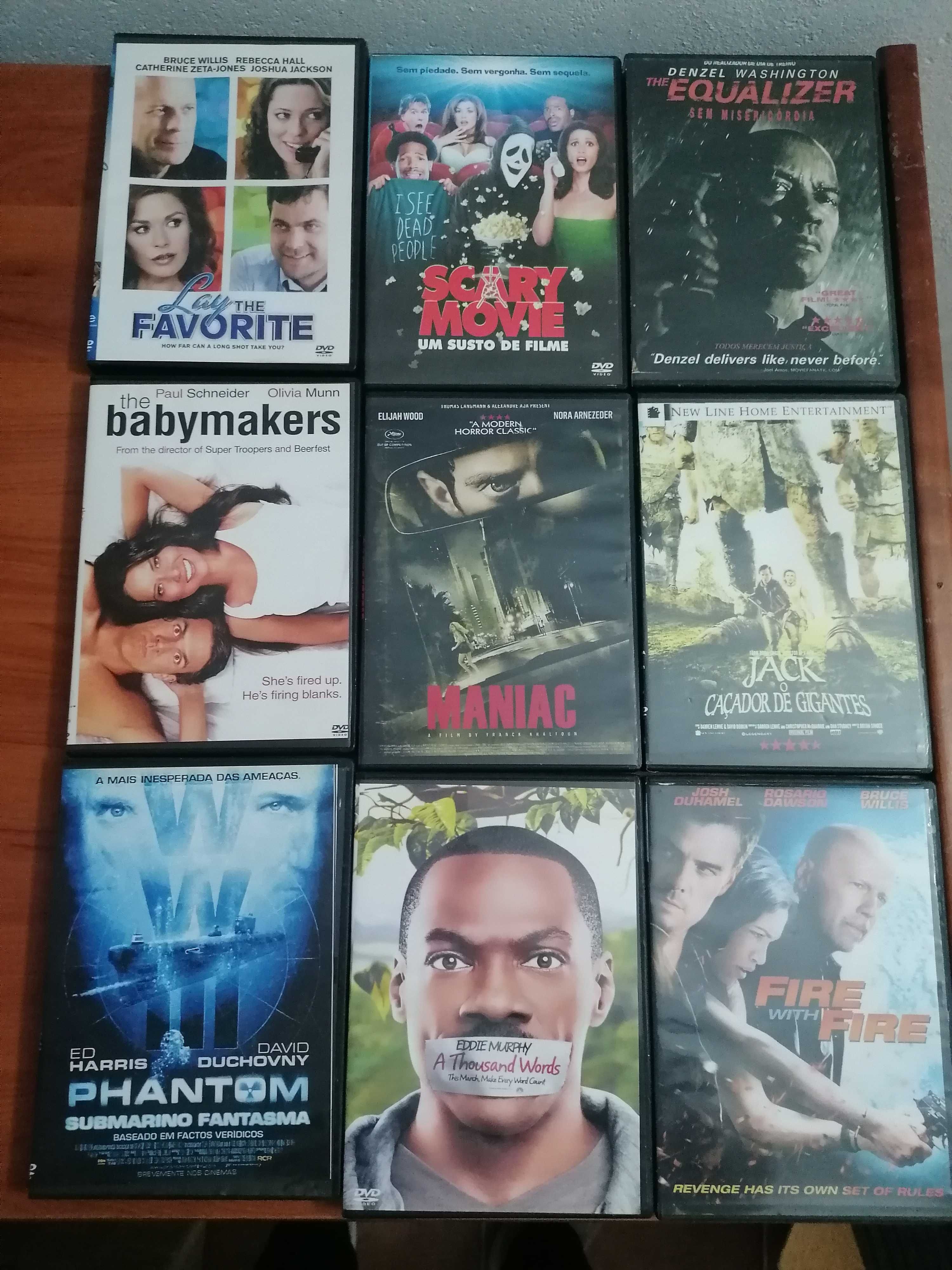 filmes, terror, comédia, acção, romance, etc