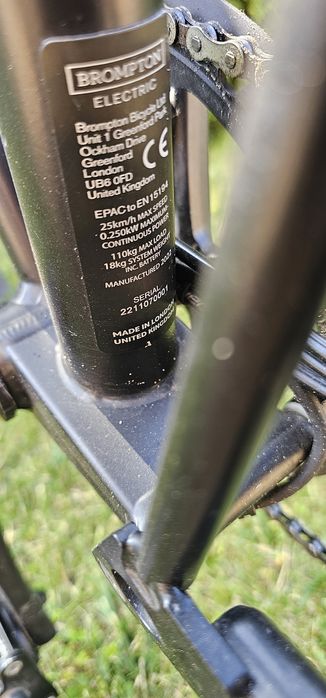 Rower elektryczny składany Brompton