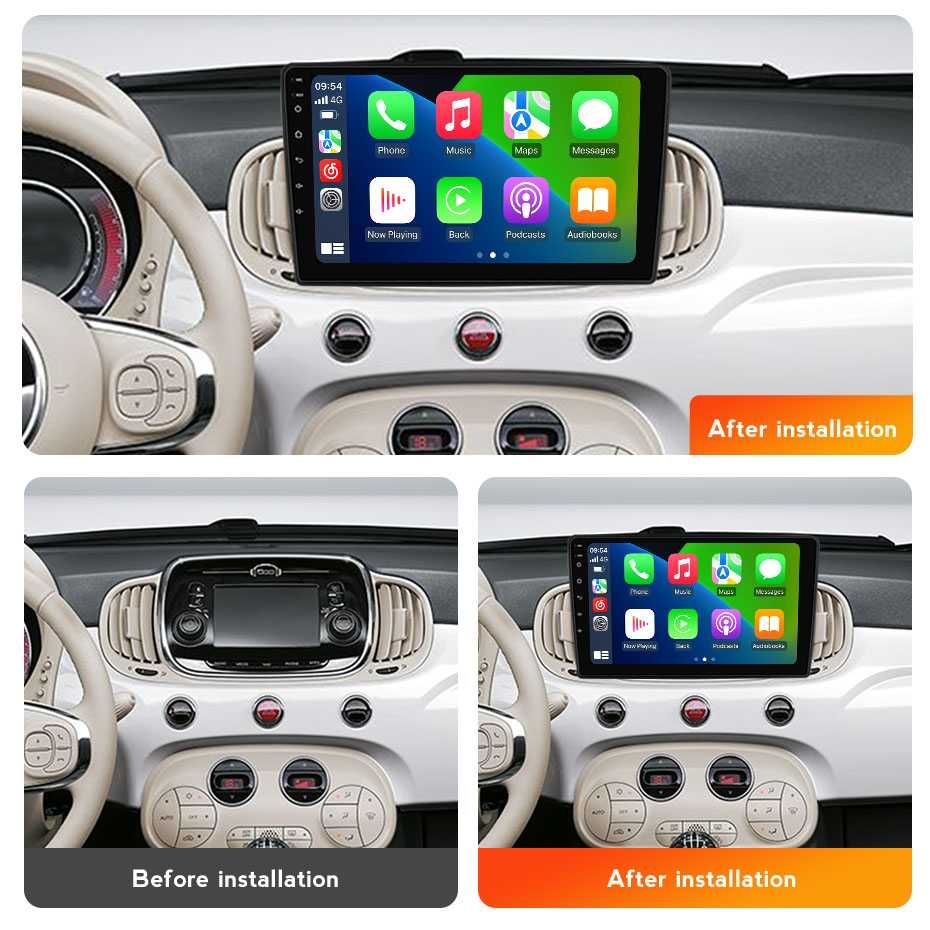 Штатна магнітола для Fiat 500l, Навігація, Андроїд, GPS