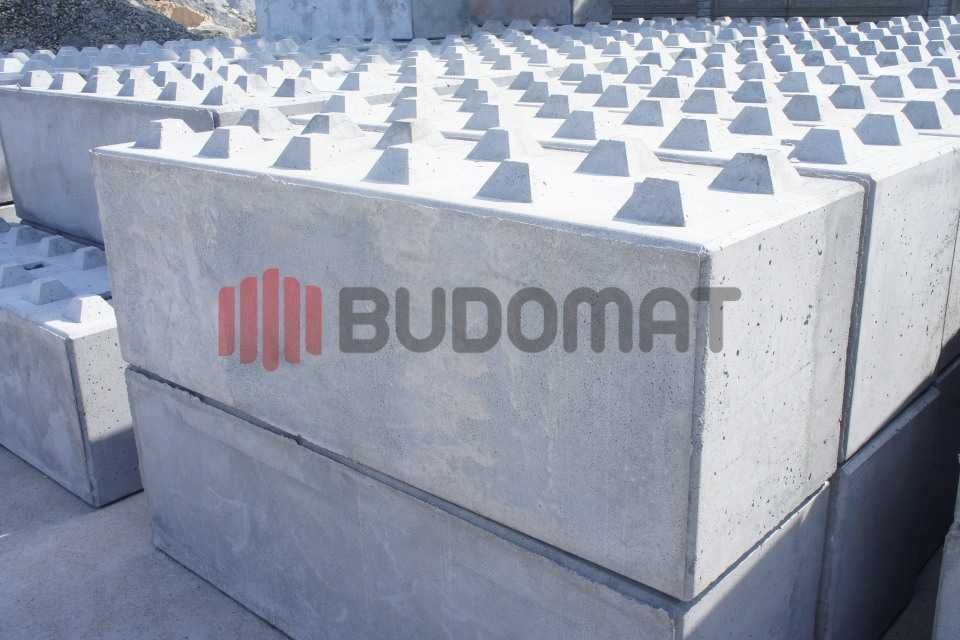 Betonowe bloki bloczki oporowe typu LEGO rozmiary - producent