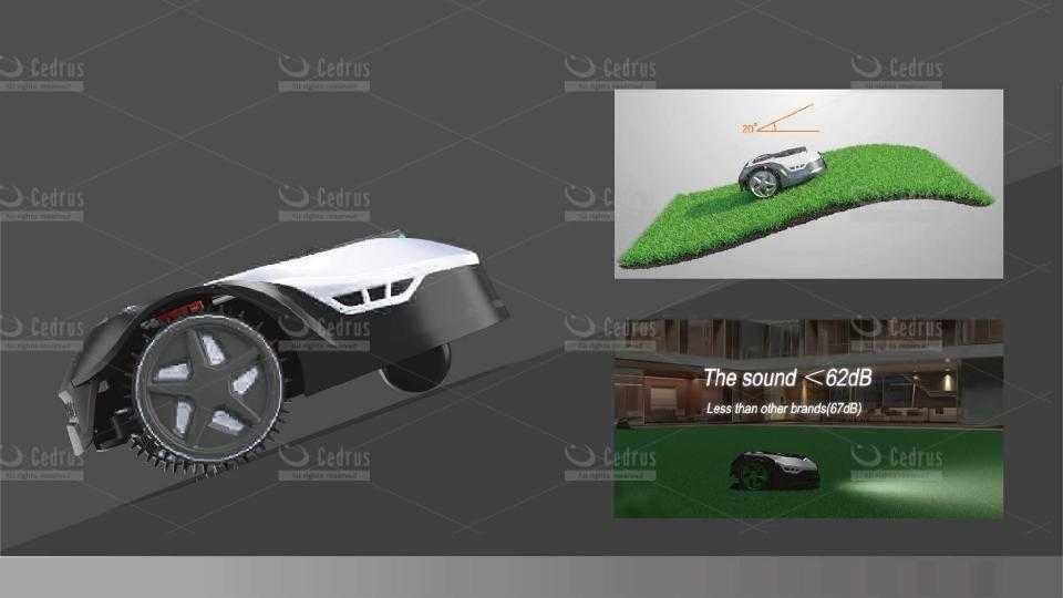 Robot Koszący Cedrus c-mow M10 do 1000m2 daszek