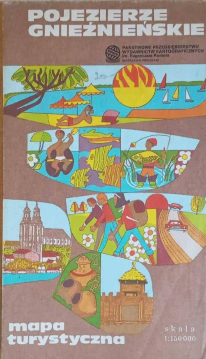 Mapa turystyczna Pojezierze Gnieźnieńskie
