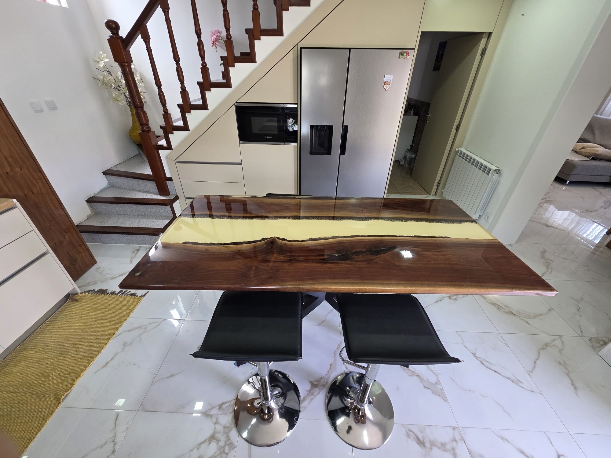 Mesa em resina Époxi