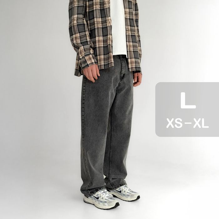 Джинси чоловічі baggy jeans, широкие джинсы мужские реп rap sk8 L