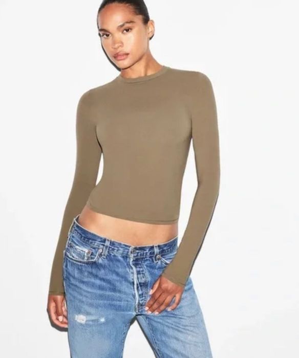 Новий оригінальний логслів SKIMS, Long sleeve Truflle, XS/S/M