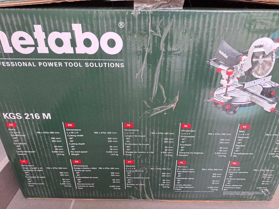 Piła Kapówka Ukośnica Metabo KGS 216M 1500W NOWA