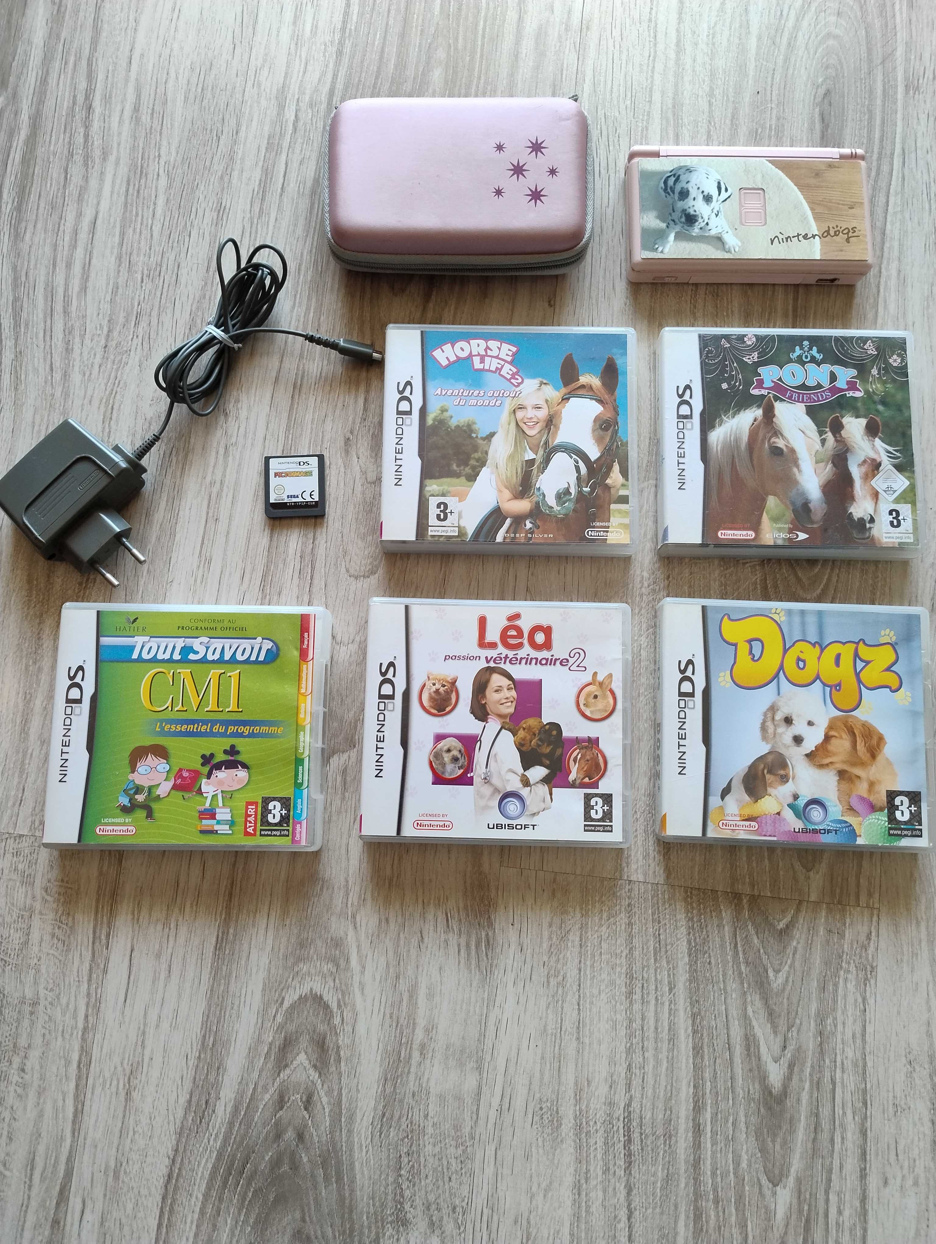 Stare Kolekcjonerskie Nintendo DS Lite Cały Zestaw