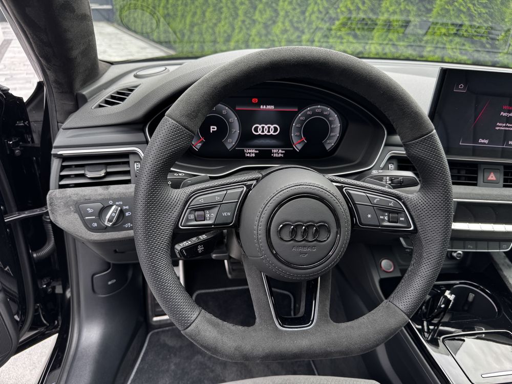 Kierownica ścięta Audi  A4, A3 Alcantara + skóra perforowana