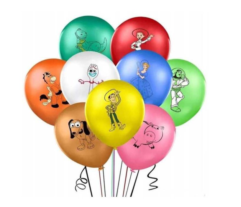 Toy story balony gumowe z nadrukiem 9 szt. mix