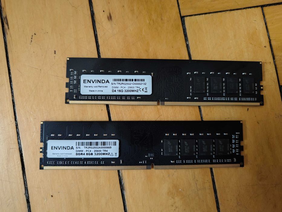 Оперативна пам'ять Evinda  8 Гб / 16 Гб DDR4, 3200 МГц, нова