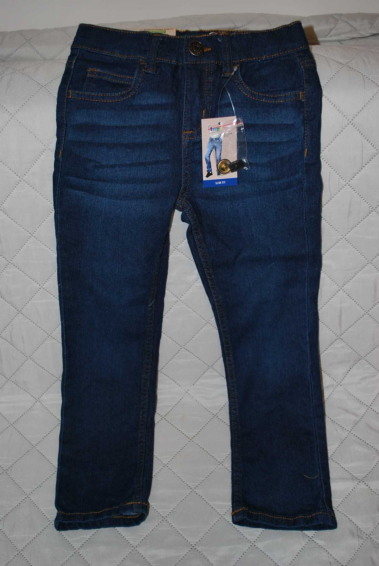 nowe spodnie jeansy chłopięce 116