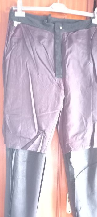 Calças de pele senhora