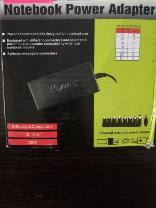 Зарядний універсальний пристрій для ноутбуків