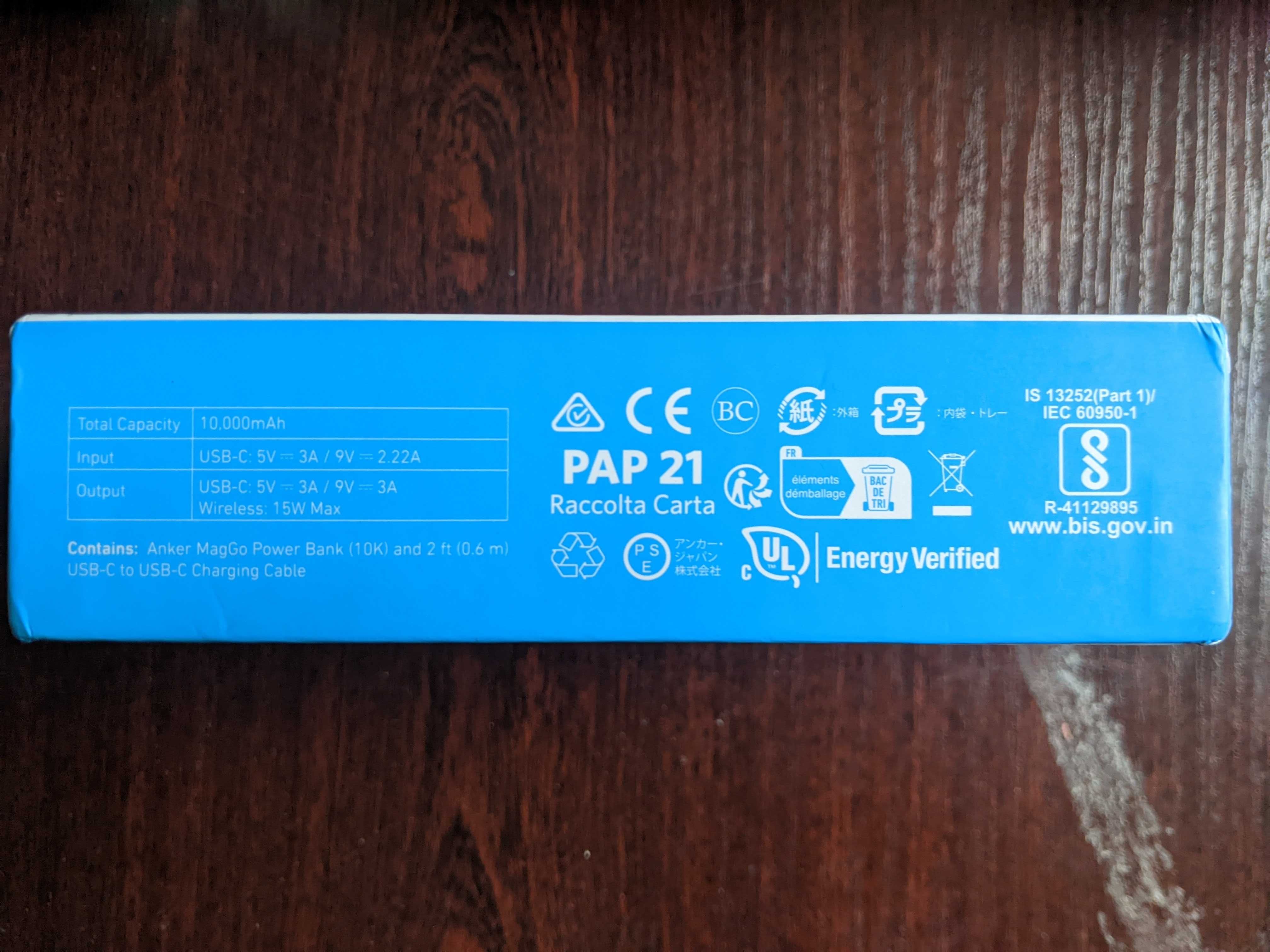 Anker MagGo 10000mAh Wireless QI2 15W A1654 Purple зовнішні акумулятор