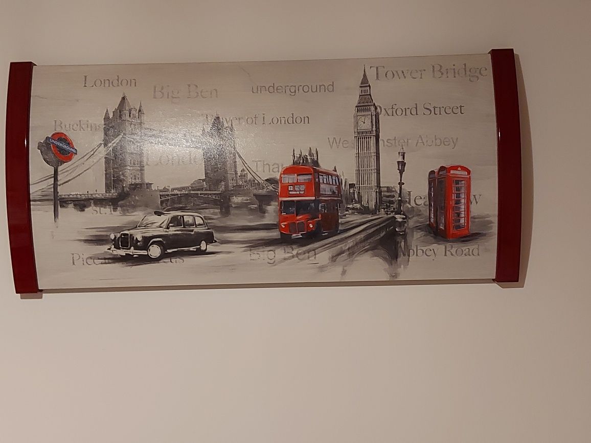 Obraz przedstawiający Londyn o wymiarach  108 x 49cm