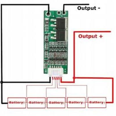 PCM BMS Li-Ion 18V 18.5V 15A balancer