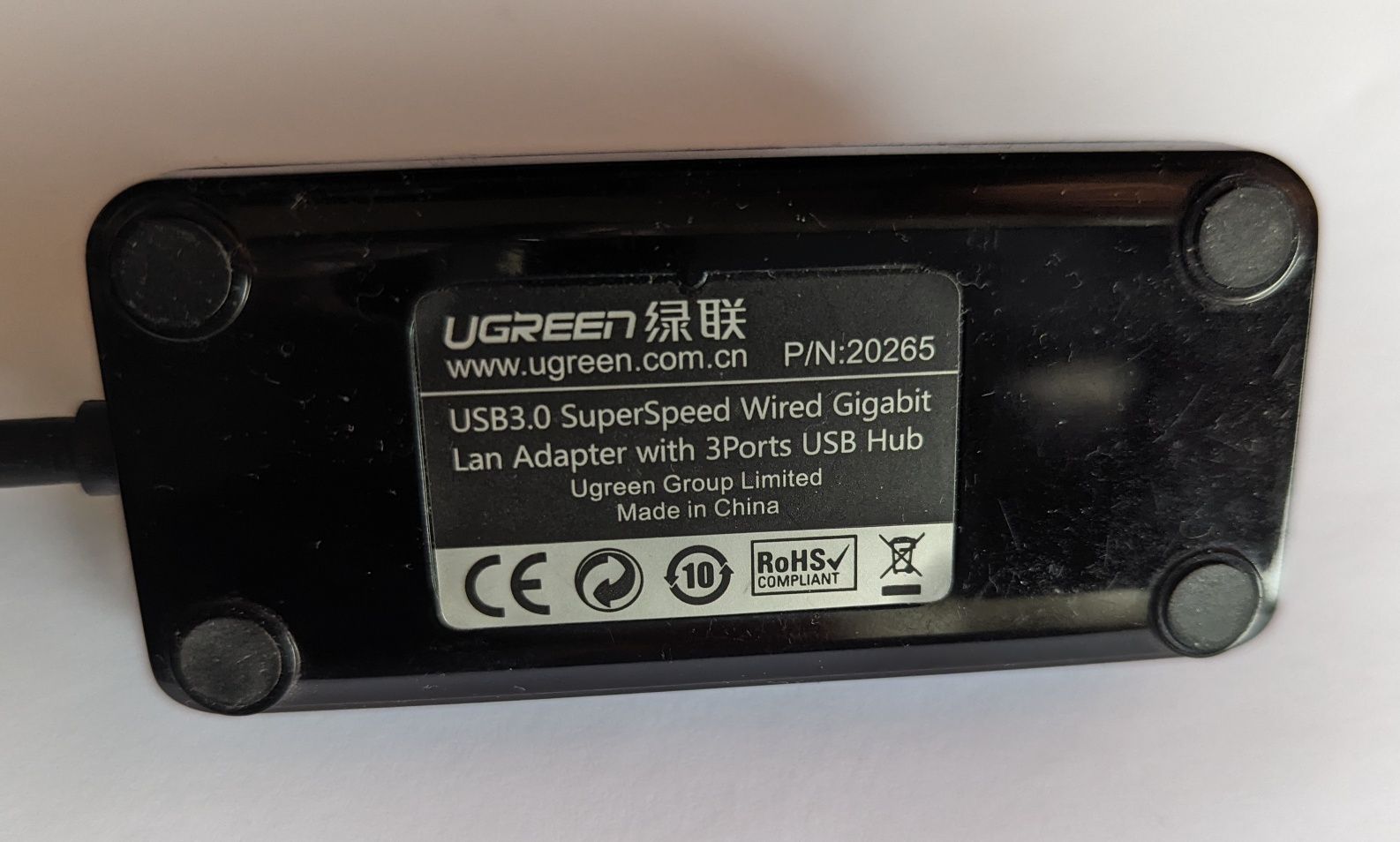 Ugreen USB 3.0 Gigabit LAN + USB Hub