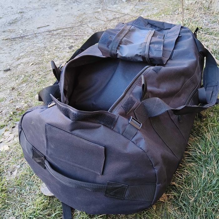 Баул рюкзак сумка чорного кольору 120 літрів