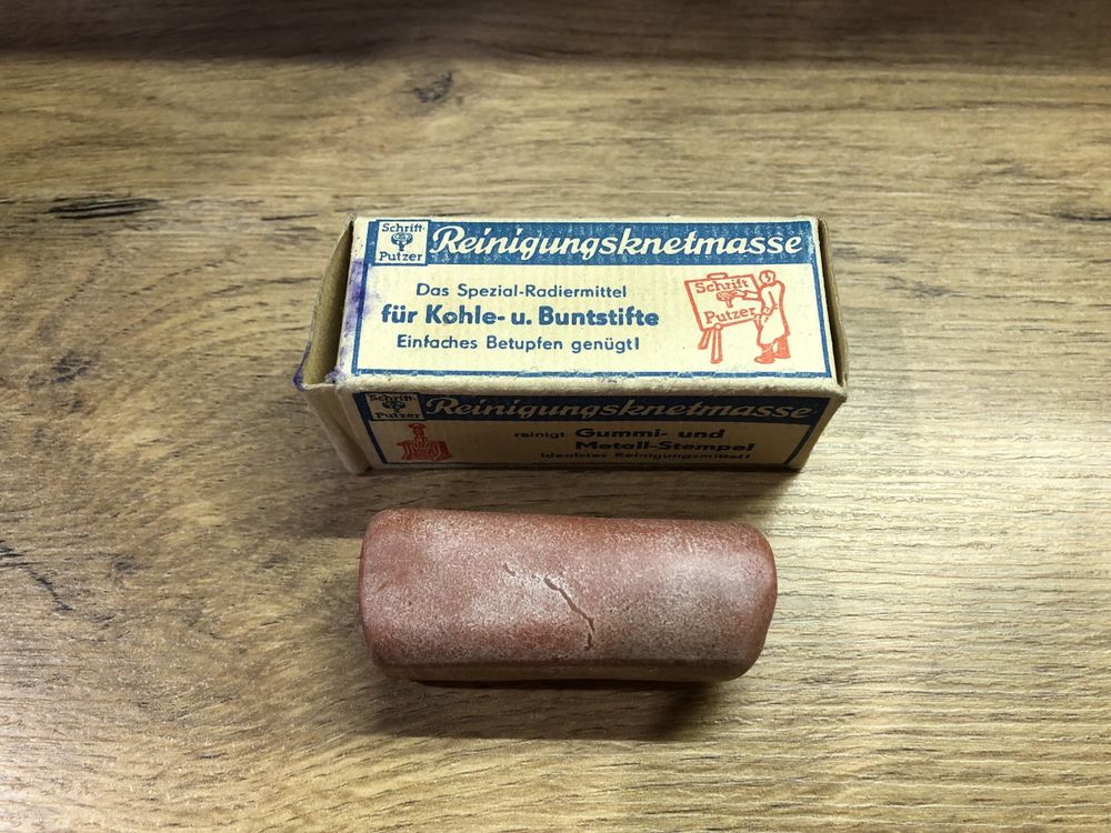 Gumka do ścierania kredek Węglowych i Kolorowych Antyk Retro