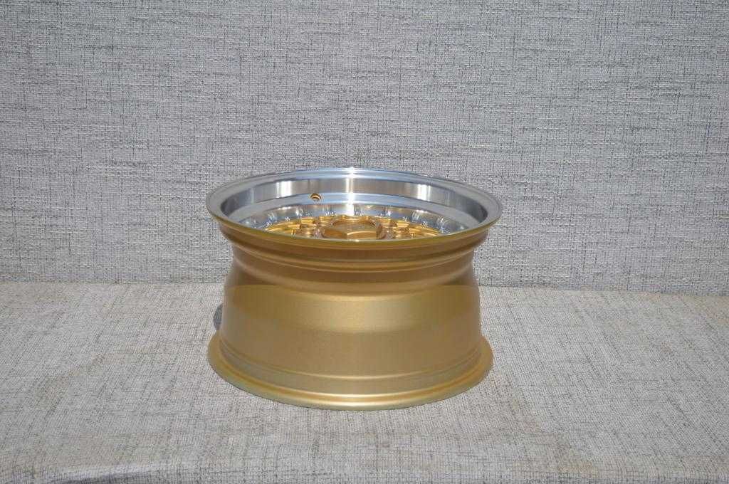Felgi DARE RS 15" 8J ET15 4x100/108 Gold / Silver Rivets