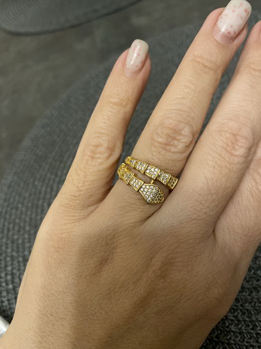 Кольцо змея  бижутерия