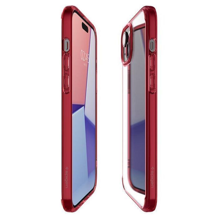 Etui Spigen Ultra Hybrid, Czerwony Krystaliczny - Apple Iphone 15 Plus