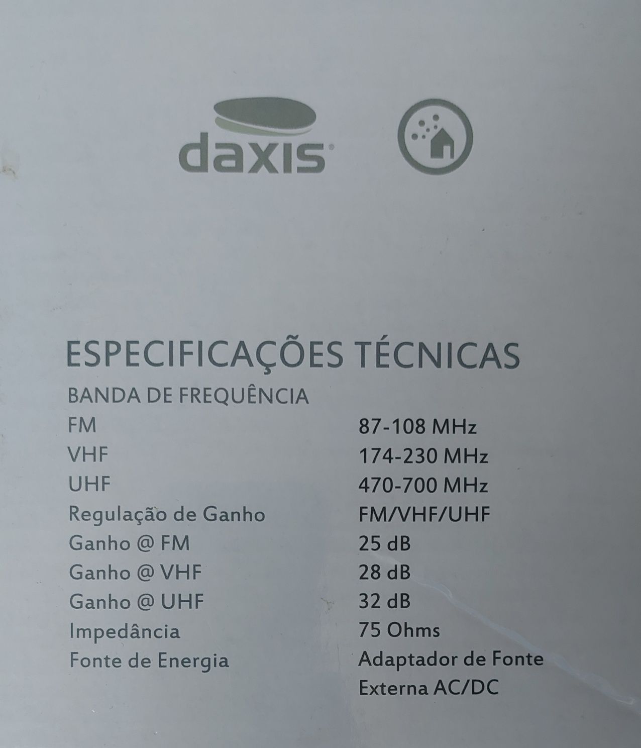 Antena Daxix Omni-Direccional 5G TDT HD UHF FM VHF