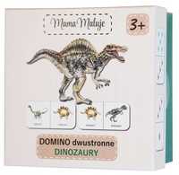 Domino dwustronne Dinozaury Mama maluje 28 el.