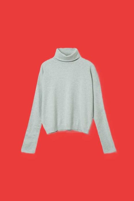 COS Golf 100% kaszmir L (w realu: M-XL) prześliczny.