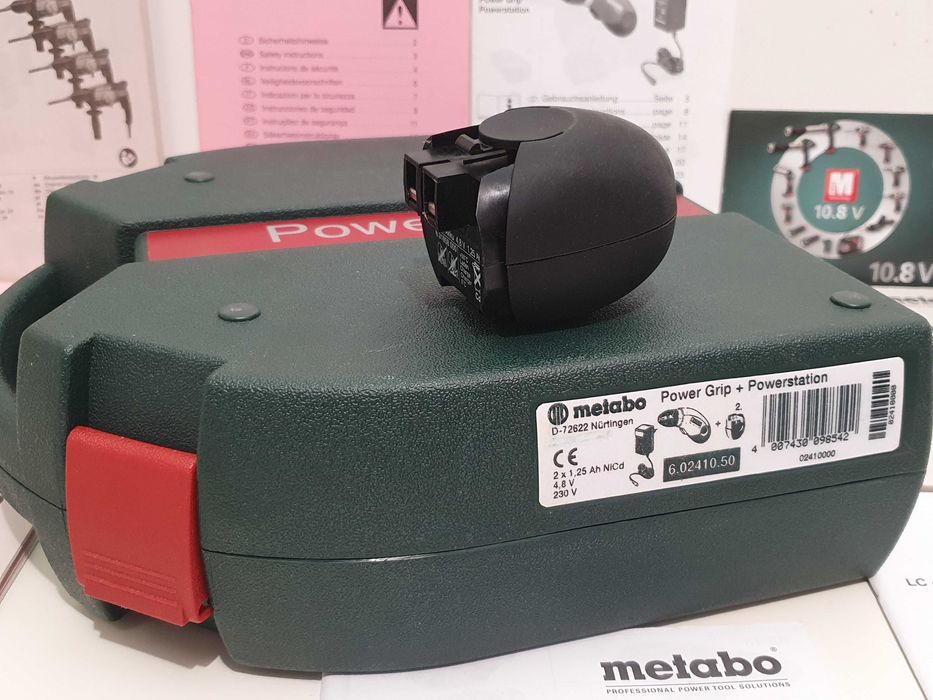 Zestaw walizka + akumulator 4,8v 1.25Ah Metabo Power Grip wkretarka