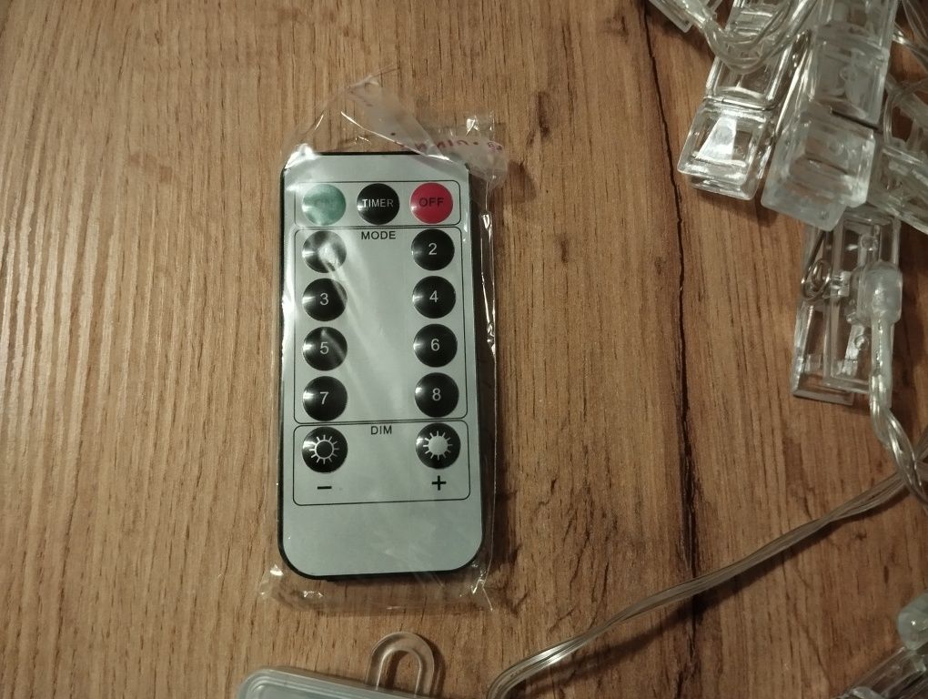 Lampki spinacze nowe