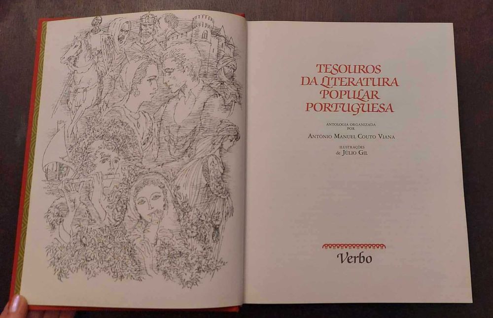 Livro "tesouros da literatura portuguesa"