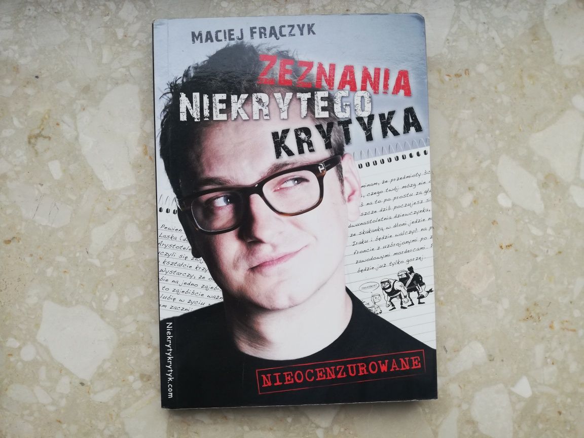 Książka youtuber Zeznania Niekryty Krytyk