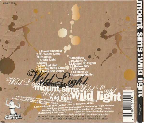 MOUTH SIMS cd Wild Light         synthpop darkwave folia