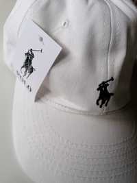 Czapka z daszkiem z koniem by Polo Ralph Lauren biała