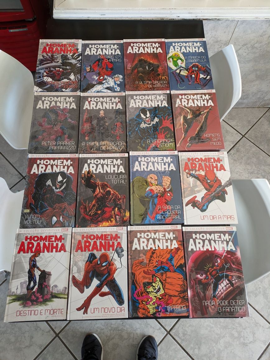 Coleção de livros homem aranha