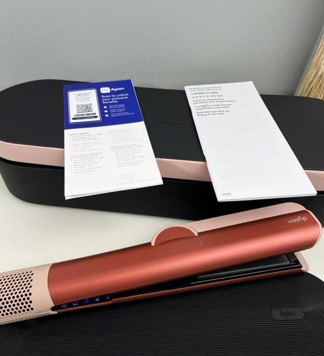 Знижка‼️ Випрямляч Dyson Airstrait HT01 Strawberry Bronze/Blush Pink