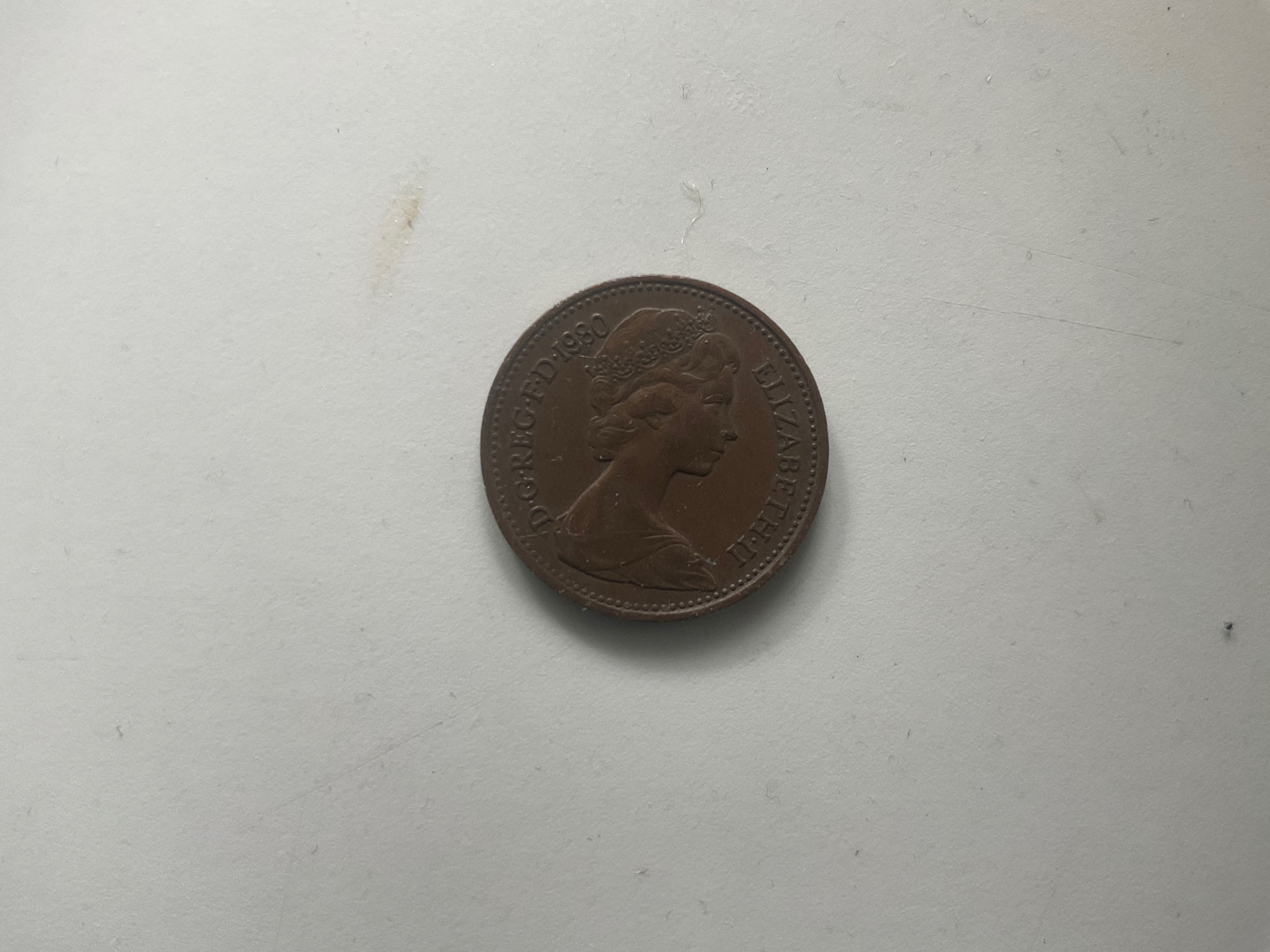 Монета New penny 1980