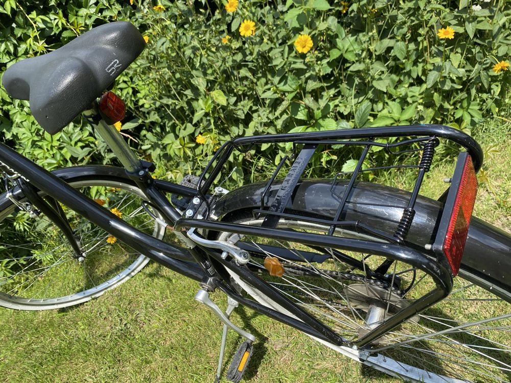 Rower miejski damski Btwin Elops 100 koła 26 rama S z koszykiem