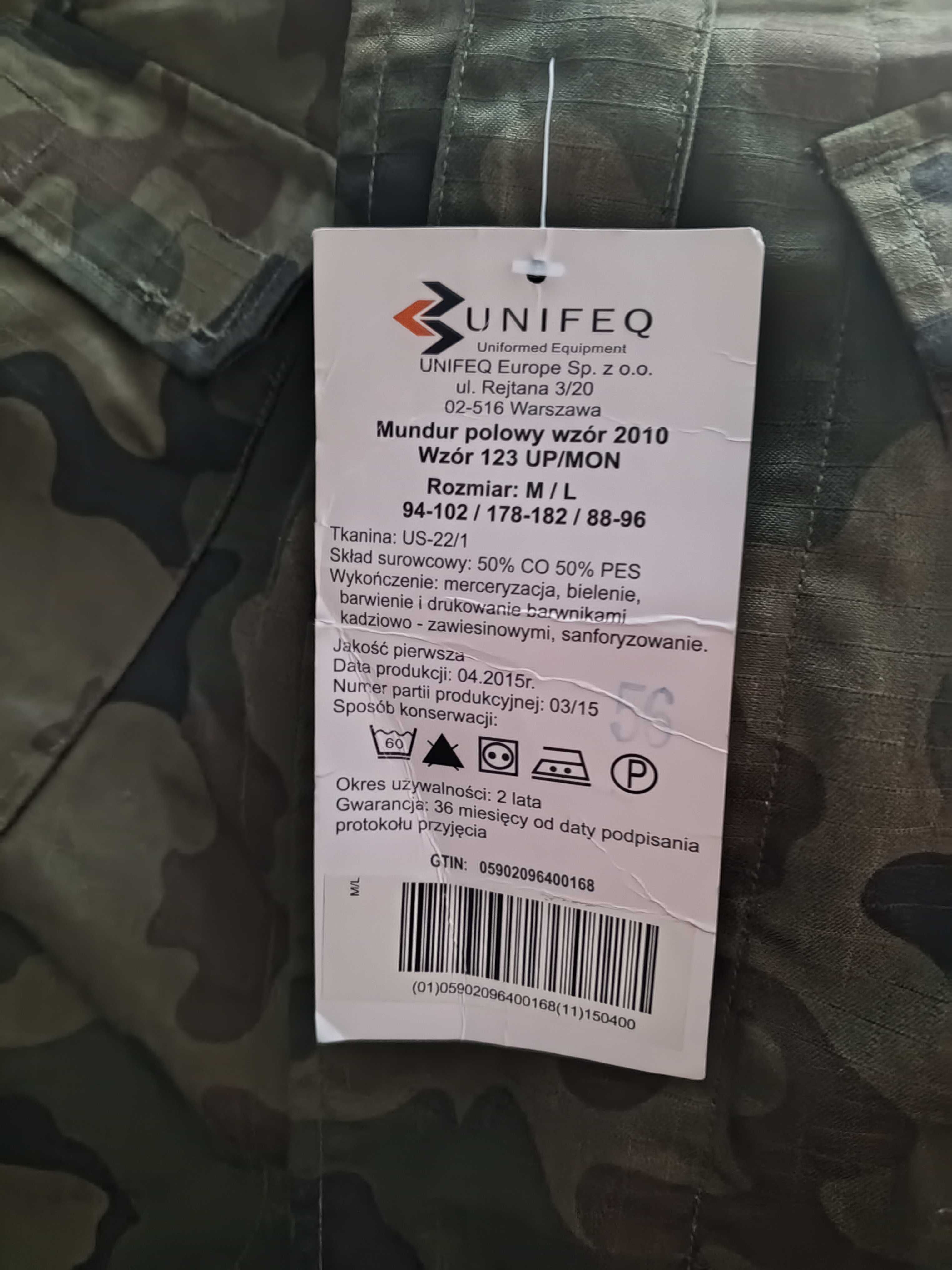 Bluza munduru polowego wzór 123 UP/MON