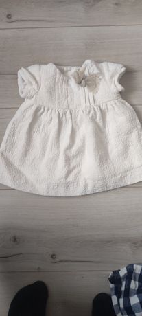 Sukienka Zara niemowlak 68 chrzest